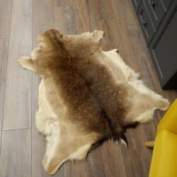 Damhertenvacht Damhertenvacht Hertenvacht Vloerkleed Tapijt Decoratie Lengte 112 cm 87.3.38
