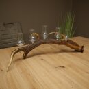 Set da liquore: 5 bicchieri alti con stelo su un supporto...