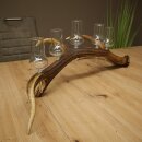 Schnapsanbieter 5 große Gläser Steckglas mit Stiel auf Rothirschstange Geschenk 27.60.2.63