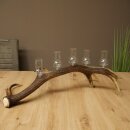 Schnapsanbieter 5 große Gläser Steckglas mit Stiel auf Rothirschstange Geschenk 27.60.2.67