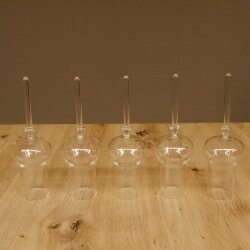 Schnapsanbieter 5 große Gläser Steckglas mit Stiel auf Rothirschstange Geschenk 27.60.2.68