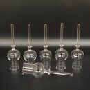 Schnapsanbieter 6 x kleine Gläser Steckglas mit Stiel auf Rothirschstange Geschenk 27.60.2.71