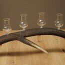Schnapsanbieter 6 x kleine Gläser Steckglas mit Stiel auf Rothirschstange Geschenk 27.60.2.72