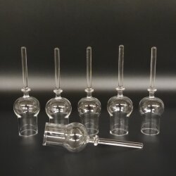 Schnapsanbieter 6 x kleine Gläser Steckglas mit Stiel auf Rothirschstange Geschenk 27.60.2.72