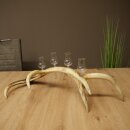 Schnapsanbieter 4 x kleine Gläser Steckglas mit Stiel auf Rothirschstange Geschenk 27.60.2.79