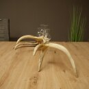 Schnapsanbieter 4 x kleine Gläser Steckglas mit Stiel auf Rothirschstange Geschenk 27.60.2.79