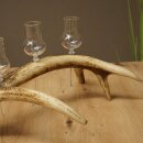 Schnapsanbieter 4 x kleine Gläser Steckglas mit Stiel auf Rothirschstange Geschenk 27.60.2.81