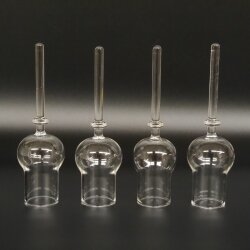 Schnapsanbieter 4 x kleine Gläser Steckglas mit Stiel auf Rothirschstange Geschenk 27.60.2.87
