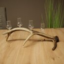 Set da liquore: 4 bicchierini con stelo su un corno di cervo rosso - Regalo 27.60.2.89