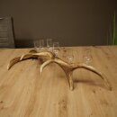 Schnapsanbieter 6 x kleine Gläser Steckglas mit Stiel auf Rothirschstange Geschenk 27.60.2.90