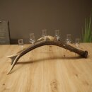 Schnapsanbieter 6 x kleine Gläser Steckglas mit Stiel auf Rothirschstange Geschenk 27.60.2.91