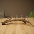 Schnapsanbieter 5 x kleine Gläser Steckglas mit Stiel auf Rothirschstange Geschenk 27.60.2.97