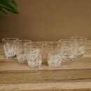 Schnaps Anbieter Akazienschild mit Rothirsch Spitze + Gläser hoch weiß Jagdmotiv