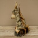 Wolpertinger Murmel Präparat Plüsch Fabelwesen mit Flügel Bart Geweih Wolpi 86.16.47