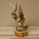 Wolpertinger Murmel Präparat Plüsch Fabelwesen mit Flügel Bart Geweih Wolpi 86.16.48