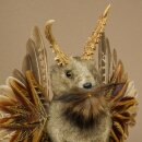 Wolpertinger Murmel Präparat Plüsch Fabelwesen mit Flügel Bart Geweih Wolpi 86.16.48