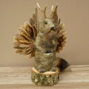 Wolpertinger Murmel Präparat Plüsch Fabelwesen mit Flügel Bart Geweih Wolpi 86.16.49