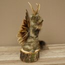 Wolpertinger Murmel Präparat Plüsch Fabelwesen mit Flügel Bart Geweih Wolpi 86.16.51