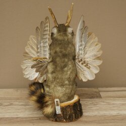 Wolpertinger Murmel Präparat Plüsch Fabelwesen mit Flügel Bart Geweih Wolpi 86.16.51