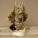 Wolpertinger Murmel Präparat Plüsch Fabelwesen mit Flügel Bart Geweih Wolpi 86.16.53