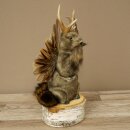 Wolpertinger Murmel Präparat Plüsch Fabelwesen mit Flügel Bart Geweih Wolpi 86.16.53