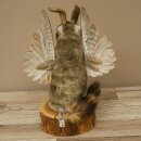 Wolpertinger Murmel Präparat Plüsch Fabelwesen mit Flügel Bart Geweih Wolpi 86.16.55