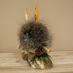 Wolpertinger Wolpi-figuur Mini-dennenappel met witte ogen, hoogte 23 cm 86.1.2.63