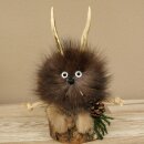 Wolpertinger Wolpi-figuur Mini-dennenappel met witte...