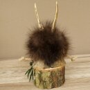 Wolpertinger Wolpi, modello in miniatura a forma di pigna con occhi bianchi, altezza 22 cm, codice 86.1.2.64