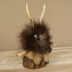 Wolpertinger Wolpi, modello in miniatura a forma di pigna con occhi bianchi, altezza 22 cm, codice 86.1.2.64