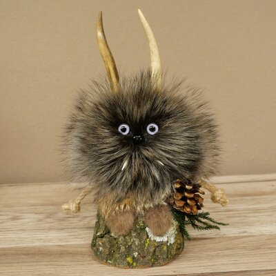 Wolpertinger Wolpi, modello in miniatura a forma di pigna, con occhi viola, altezza 23 cm, codice 86.1.2.65