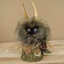 Wolpertinger Wolpi-figuur Mini-dennenappel met paarse...