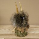 Wolpertinger Wolpi, modello in miniatura a forma di pigna, con occhi viola, altezza 23 cm, codice 86.1.2.65