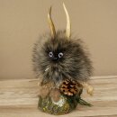 Wolpertinger Wolpi, modello in miniatura a forma di pigna, con occhi viola, altezza 23 cm, codice 86.1.2.65