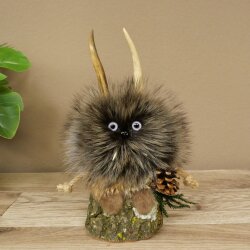 Wolpertinger Wolpi, modello in miniatura a forma di pigna, con occhi viola, altezza 23 cm, codice 86.1.2.65