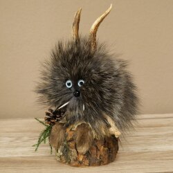 Wolpertinger Wolpi, modello in miniatura a forma di pigna, con occhi azzurri, altezza 22 cm, codice 86.1.2.66