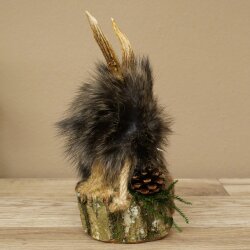 Wolpertinger Wolpi, modello in miniatura a forma di pigna, con occhi azzurri, altezza 22 cm, codice 86.1.2.66