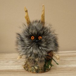 Wolpertinger Wolpi Figurine Mini Pine Cone Orange Eyes Height 23 cm 86.1.2.67