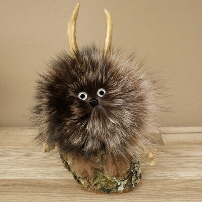 Wolpertinger Wolpi Mini Präparat weiße Augen Höhe 22 cm 86.1.1.51