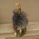 Wolpertinger Wolpi Mini Präparat orange Augen Höhe 22 cm 86.1.1.52
