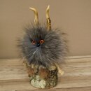 Wolpertinger Wolpi Mini Präparat orange Augen Höhe 22 cm 86.1.1.52