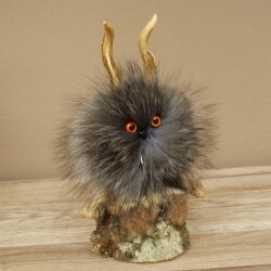 Wolpertinger Wolpi Mini Präparat orange Augen Höhe 22 cm 86.1.1.52