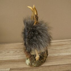 Wolpertinger Wolpi Mini Präparat orange Augen Höhe 22 cm 86.1.1.52