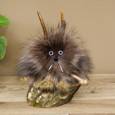 Wolpertinger Wolpi Mini Präparat lila Augen Höhe 22 cm 86.1.1.54