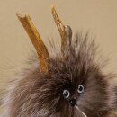 Wolpertinger Wolpi Mini Präparat lila Augen Höhe 22 cm 86.1.1.54