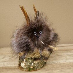 Wolpertinger Wolpi Mini Präparat lila Augen Höhe 22 cm 86.1.1.54