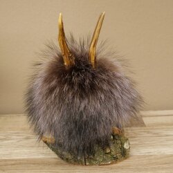 Wolpertinger Wolpi Mini Präparat lila Augen Höhe 22 cm 86.1.1.54