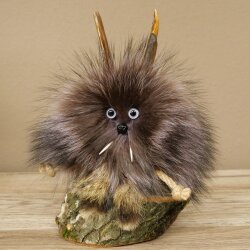 Wolpertinger Wolpi Mini Präparat lila Augen Höhe 22 cm 86.1.1.54