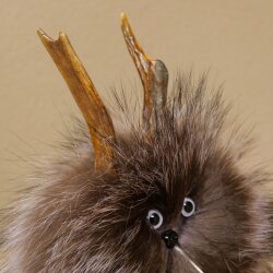 Wolpertinger Wolpi Mini Präparat lila Augen Höhe 22 cm 86.1.1.54