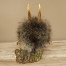 Wolpertinger Wolpi Mini Präparat gelbe Augen Höhe 22 cm 86.1.1.55